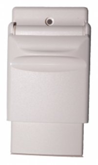 Zásuvka VAC PAN II - plastová bílá krátká