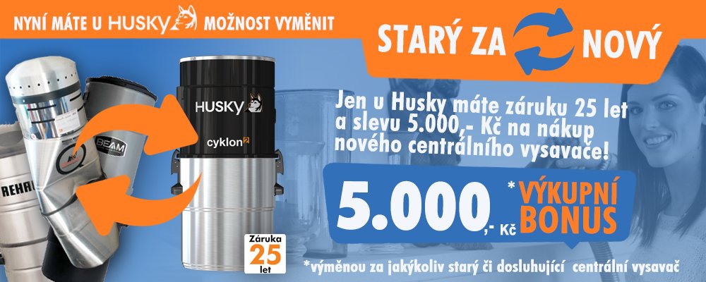 Akce starý za nový centrální vysavač