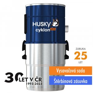Centrální vysavač HUSKY Cyklon Limited Edition vč. sady příslušenství